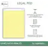 Letter Boyut (216 x 297mm), Sarı renkli Legal Pad, Notluk, Notepad, Defter, 50 Yaprak, Geniş Satır aralığı, okul, iş ve ofis için, Türk Malı