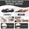 TopoWave Bilek Destekli Mouse Pad Ergonomik Kaymaz Taban Mouse Padi Bilek Koruyucu Dijital Lacivert