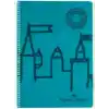 Faber-Castell A4 Boy 80 Yaprak Plastik Kapak Telli Çizgili Defter, Yeşil