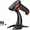 Tera HW0002 Kablosuz Barkod Okuyucu, 1D/2D/QR Kod Tarayıcı, Bluetooth/2.4G/USB 3’ü 1 Arada, Titreşim Uyarılı & Şarj Göstergeli, Stand Dahil