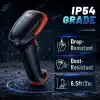 Tera HW0002 Kablosuz Barkod Okuyucu, 1D/2D/QR Kod Tarayıcı, Bluetooth/2.4G/USB 3’ü 1 Arada, Titreşim Uyarılı & Şarj Göstergeli, Stand Dahil