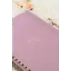 Matt Notebook 20x28 cm A4 Lastikli Spiralli Sert Kapak Not Defteri Kareli Gül Kurusu