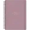 Matt Notebook 20x28 cm A4 Lastikli Spiralli Sert Kapak Not Defteri Kareli Gül Kurusu
