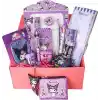 Kuromi Lisanslı 17 Parça Kırtasiye Seti, Versatil Uçlu Kalem, Cetvel, Metal, Silgi, Kalemtraş