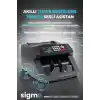 Sigma Sc7520 Sahte Kontrollü 2025 Model Tl Karışık Sayım Para Sayma Makinesi - Müşteri Ekranı Hediyeli