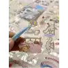 Sanrio Karakteri Cinnamoroll 25 Yaprak 190 Adet Pet Sticker Set Pembe Paket/Etiket/Çıkartma/Su Geçirmez/Etiket 1512S1015