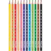 Pelikan 700634 Renkli Kalem Silverino, 12 Adet, Üçgen, İnce