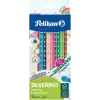 Pelikan 700634 Renkli Kalem Silverino, 12 Adet, Üçgen, İnce