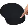 Black Deer Bilek Destekli Ergonomik Mouse Pad, Rahat Fare Padi, Fare Altlığı, Ofis ve Oyun İçin, Kaymaz Taban, Siyah