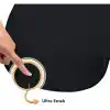 Black Deer Bilek Destekli Ergonomik Mouse Pad, Rahat Fare Padi, Fare Altlığı, Ofis ve Oyun İçin, Kaymaz Taban, Siyah