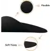 Black Deer Bilek Destekli Ergonomik Mouse Pad, Rahat Fare Padi, Fare Altlığı, Ofis ve Oyun İçin, Kaymaz Taban, Siyah