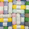 Premium Softee Raffia Yumuşak Çok Renkli Rafya Kağıt Ebruli El Örgü İpi Hobi İp (Gün Batımı)
