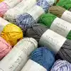 Premium Softee Raffia Yumuşak Çok Renkli Rafya Kağıt Ebruli El Örgü İpi Hobi İp (Gün Batımı)
