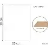3 mm 25x30 MDF Plaka (4 ADET) - Hobi, Maket, Ahşap El Sanatları İçin Uygun (4`lü Paket)