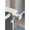 Beyaz Masa Kenarı Kulaklık Standı, Ayarlanabilir Kulaklık Askısı, Evrensel Uyumlu, Kablo Düzenleyici, Sağlam ve Dayanıklı