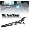 Coverzone Mikrofon Standı Multi Fonksiyonel İster Mikrofon İster Işık Aydınlatma Stant Katlanabilir Açısı Ayarlanabilir Masa Kenarına Kıskaçlı Model MicSt1