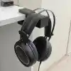 Premium Siyah Asılabilir Masa Kenarı Kulaklık Standı, Ergonomik ve Sağlam