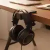 Premium Siyah Asılabilir Masa Kenarı Kulaklık Standı, Ergonomik ve Sağlam