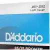 Daddario Ez910 Akustik Gitar Tel Seti, 85/15 Bronze, Light Gauge
