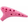 Valkyrie Ocarina 12 Delik Ocarina Alto C Ocarina Flüt Ocarina Sualtı Müzik Nefesli Enstrüman PEMBE