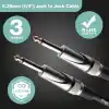 Stagg SGC3DL Pro enstrüman kablosu (mandal üzerinde jak, asimetrik 3 m), siyah