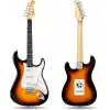 Fourtune Atlas EG-1000 Gül Klavye Strat Kasa SSS Elektro Gitar Seti (Sunburst)