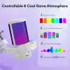 MAONO GDGM20S oyun USB mikrofonu, gürültü azaltma, RGB ışıklı kondansatörlü mikrofon, sessize alma, güçlendirme, monitör, kol desteği, yayın, podcast, Twitch, YouTube için pop filtresi