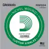 Daddario Nw024 Elektro Ve Akustik Tek Tel, 5Li Paket, (Re), Nicke