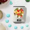 ARVALE Platin Mutfak Terazisi Dijital Tartı Hassas Lcd Ekranlı 5 Kg