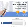 SOGUD Tüy Toplayıcı Set 7 Rulo + 1 Sap – Toplam 420 Yaprak – Kedi Köpek Tüyü ve Toz Temizleyici – Giyim, Koltuk, Halı ve Araç Koltuğu İçin Güçlü Yapışkanlı Ekonomik Paket