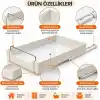 Orret Home Dolap İçi Raylı Organizer Çekmece 34 x 27 x 6,5 cm, Çekilebilir Plastik Dolap Düzenleyici, Mutfak Banyo Dolap İçi Organizer, Raylı Saklama Sepeti (Büyük)