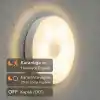 Amber LED Hareket Sensörlü Ledli Gece Lambası Şarj Edilebilir, Taşınabilir 4000k Günışığı (2 Adet)