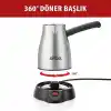 Sinbo SCM-2967 İnox Elektrikli Cezve – 5 Fincan Kapasiteli, Paslanmaz Gövdeli Türk Kahve Makinesi