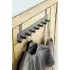 Orret Home Metal Mat Siyah Kapı Arkası Askılık – 8 Kancalı Amerikan Tipi Organizer Askı, Banyo ve Oda Kapıları İçin Pratik Askılık, Delmeden Montajlı Kapı Arkası Askı (Siyah)
