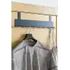 Orret Home Metal Mat Siyah Kapı Arkası Askılık – 8 Kancalı Amerikan Tipi Organizer Askı, Banyo ve Oda Kapıları İçin Pratik Askılık, Delmeden Montajlı Kapı Arkası Askı (Siyah)