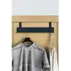 Orret Home Metal Mat Siyah Kapı Arkası Askılık – 8 Kancalı Amerikan Tipi Organizer Askı, Banyo ve Oda Kapıları İçin Pratik Askılık, Delmeden Montajlı Kapı Arkası Askı (Siyah)
