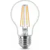 Philips LED Classic 60W A60 Filament Ampul, 2700 Sarı Işık, E27 Normal Duy, Dim Edilmez 2li Ekopaket