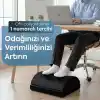 WONKEY - Ergonomik Ayak Yastığı Desteği – Sünger Ayak Dinlendirme için Yastık, Ofis ve Ev Kullanımı İçin Rahatlatıcı Ayak Uzatma Destek Pedi, Uzun Süre Oturanlar İçin Konforlu Ayak Destek Minderi