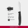 Victorinox 6.7403 SwissClassic 8cm Düz Soyma Bıçağı, Siyah
