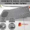 Vantuzlu Banyo ve Duş Kaydırmazı, Kaydırmaz Duş Matı, Duşa Kabin Küvet İçi Vantuzlu Banyo Paspası (35x69 cm) (Gri)