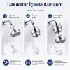 Bluefox Silver Duş Filtresi – Klor ve Ağır Metal Arıtmalı, KDF 55 + Aktif Karbon, Saç ve Cilt Dostu, Kireç Azaltıcı, Evrensel Uyumlu, Aletsiz Montaj, Su Yumuşatıcı