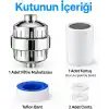 Bluefox Silver Duş Filtresi – Klor ve Ağır Metal Arıtmalı, KDF 55 + Aktif Karbon, Saç ve Cilt Dostu, Kireç Azaltıcı, Evrensel Uyumlu, Aletsiz Montaj, Su Yumuşatıcı