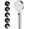 Mayaglory 5 Fonksiyonlu Ayarlanabilir Yüksek Basınçlı Masaj Etkili Duş Seti, Turbo Fan Lite Duş Seti Chrome