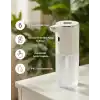 Otomatik Sensörlü Köpük Sıvı Sabunluk - Şarjlı- Dijital LED Ekran - Duvara Monte - P18S Model (BEYAZ)