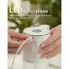 Otomatik Sensörlü Köpük Sıvı Sabunluk - Şarjlı- Dijital LED Ekran - Duvara Monte - P18S Model (BEYAZ)