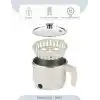 Sinbo SCO-5063 Çok Fonksiyonlu Buharlı Pişirici – 800 Ml Kapasite, Paslanmaz Gizli Rezistans, Temperli Cam Kapak, Krem Renk