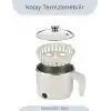 Sinbo SCO-5063 Çok Fonksiyonlu Buharlı Pişirici – 800 Ml Kapasite, Paslanmaz Gizli Rezistans, Temperli Cam Kapak, Krem Renk
