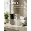 Otomatik Sensörlü Köpük Sıvı Sabunluk - Şarjlı- Dijital LED Ekran - Duvara Monte - P18S Model (BEYAZ)