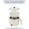 Sinbo SCO-5063 Çok Fonksiyonlu Buharlı Pişirici – 800 Ml Kapasite, Paslanmaz Gizli Rezistans, Temperli Cam Kapak, Krem Renk