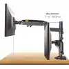 North Bayou NB H180 Ergonomic Profosyonel 17-35 inch Monitör Standı 2026 Versiyon (Matte Charcoal)